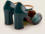 Chie Mihara Metallic Leren Hakken in Zwart en Groen Multicolor Dames - Thumbnail 4