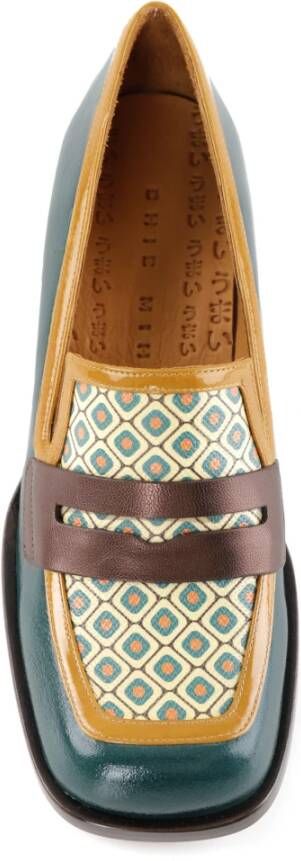 Chie Mihara Multicolor jaren 70 stijl lakleren mocassin