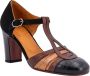 Chie Mihara Wilde Leren Sandalen Zwart Dames - Thumbnail 2