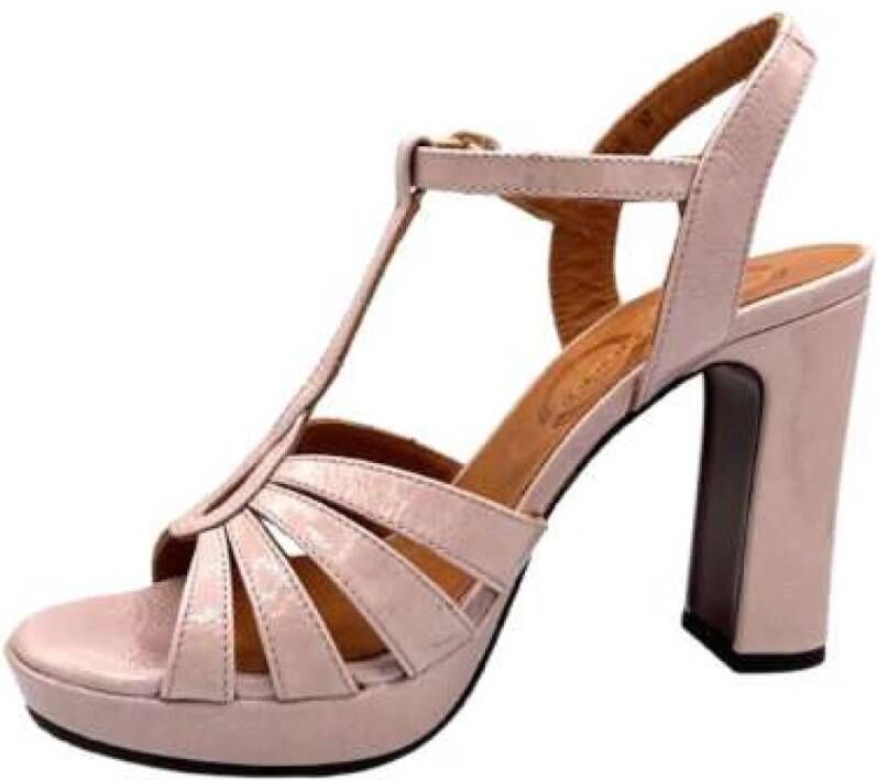 Chie Mihara Roze Lakleren Sandaal met Gesp