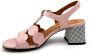 Chie Mihara Roze leren sandaal met gespsluiting - Thumbnail 2