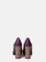 Chie Mihara Multicolor Leren T-Strap Sandaal Purple Dames - Thumbnail 5