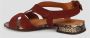 Chie Mihara Slangenprint sandalen met uitsnijdingen Brown Dames - Thumbnail 4