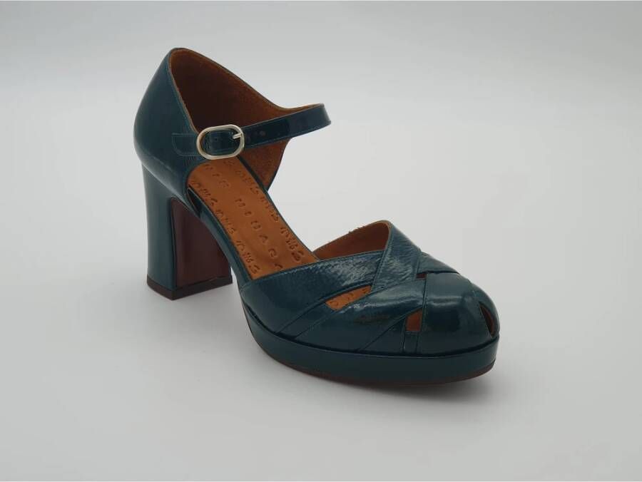 Chie Mihara Vintage stijl cut-out pumps in groen
