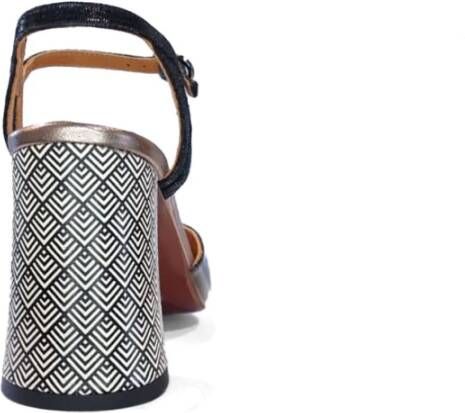 Chie Mihara Zwarte leren enkelband sandalen