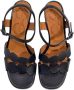 Chie Mihara Zwarte leren golfsandalen - Thumbnail 2