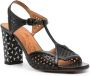 Chie Mihara Zwarte Leren Sandalen met Hak en Meerdere Panelen Black Dames - Thumbnail 2