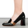 Chie Mihara Zwarte platte schoenen met geometrische print Black Dames - Thumbnail 5