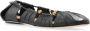 Chloé Leren Ballerina Flats met Hardware Versiering Black Dames - Thumbnail 4