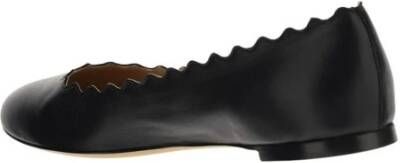 Chloé Ballerina's met golvende rand Black Dames