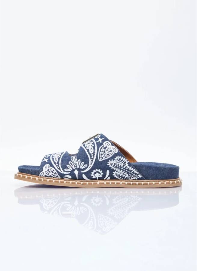 Chloé Bandana Denim Sandalen Multicolor Dames