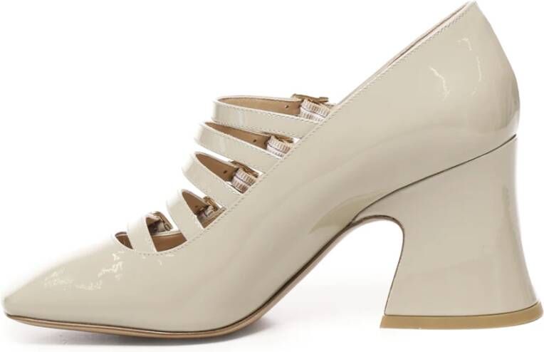 Chloé Beige Blokhak Sandalen Taupe