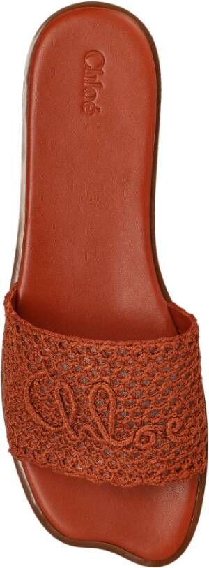 Chloé Bloem teenslippers