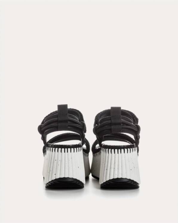 Chloé Bohemian Chic Leren Sandalen Black Dames