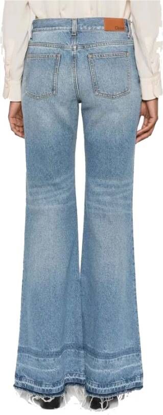 Chloé Bootcut Jeans met Franje Afwerking