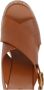 Chloé Bruine leren platform sandalen met enkelband Brown Dames - Thumbnail 5