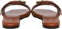 Chloé Bruine Leren Sandalen met Logodetail Brown Dames - Thumbnail 3