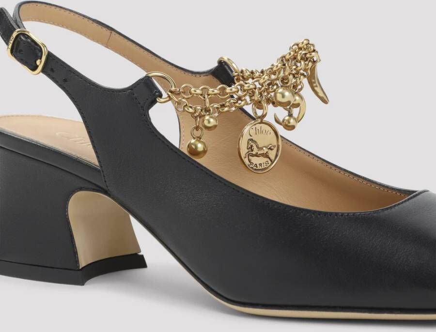 Chloé Zwarte Leren Pumps voor Vrouwen - Foto 3