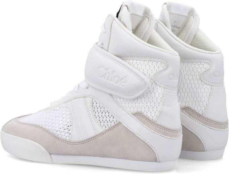 Chloé Cloudy Cream High-Top Sneakers