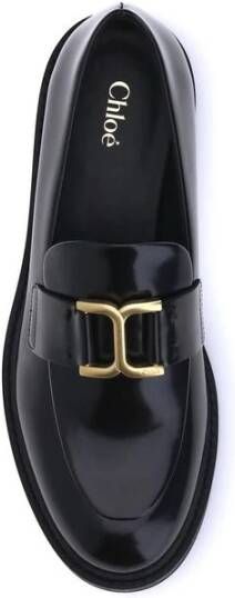 Chloé Elegante Marcie Loafers met Gouden Details