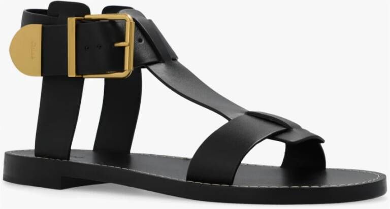 Chloé Leren sandalen Zwart Dames