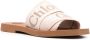 Chloé Roze Geborduurde Logo Sandalen Pink Dames - Thumbnail 3