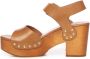 Chloé Gemberbruine leren enkelband sandalen - Thumbnail 2