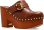 Chloé Leren Instap Blokhak Schoenen Brown Dames - Thumbnail 4
