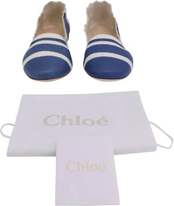 Chloé Leather flats Blue Dames