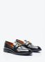 Chloé Leren Amandelteen Loafers Gestapelde Hak Black Heren - Thumbnail 7