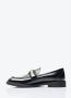 Chloé Leren Amandelteen Loafers Gestapelde Hak Black Heren - Thumbnail 8