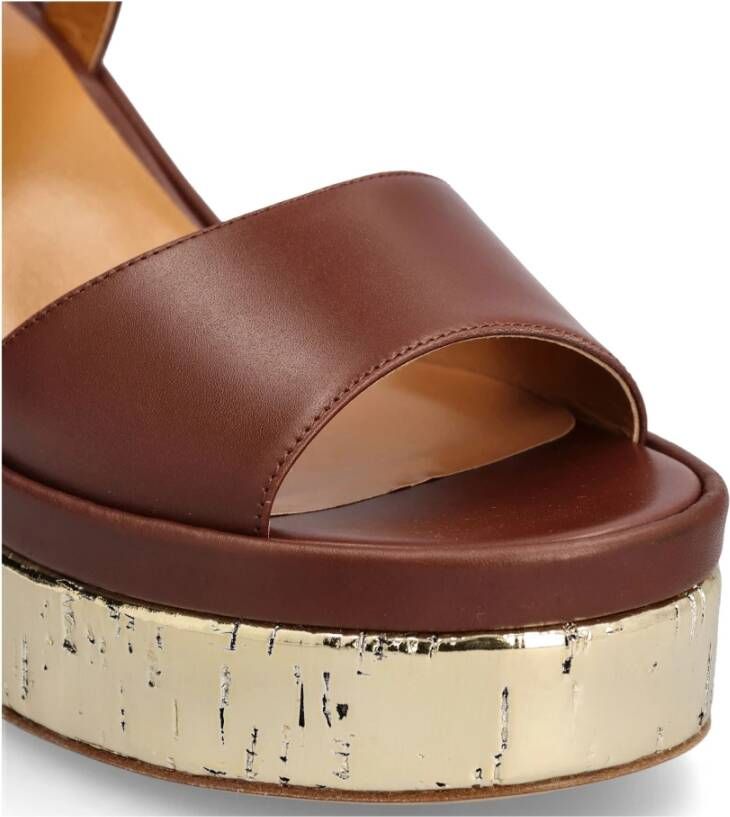 Chloé Leren Sandalen met Enkelgespsluiting