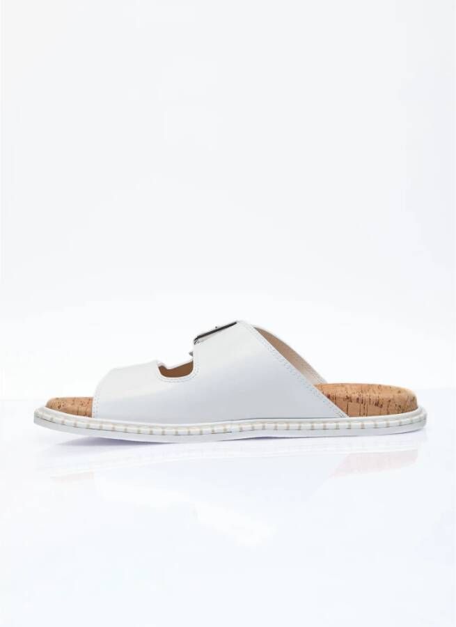 Chloé Leren sandalen met gespsluiting White Dames