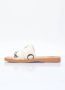Chloé Witte Logo Canvas Sandalen Vrouw White Dames - Thumbnail 11