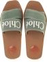 Chloé Bosgroene Katoenen Woody Sandalen Green - Thumbnail 3