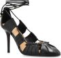 Chloé Uitgesneden Leren Stiletto Pumps Black Dames - Thumbnail 4