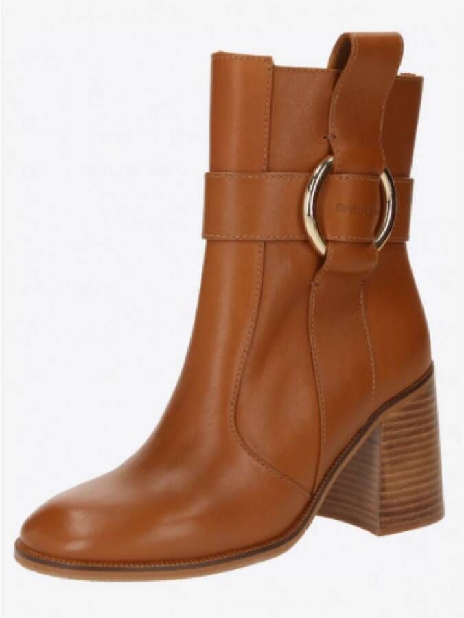 Chloé Luxe Kamelenlaarzen Brown Dames