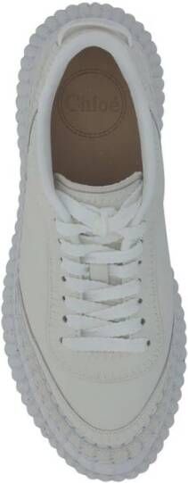 Chloé Mesh Lace-Up Sneakers met Platform Sole