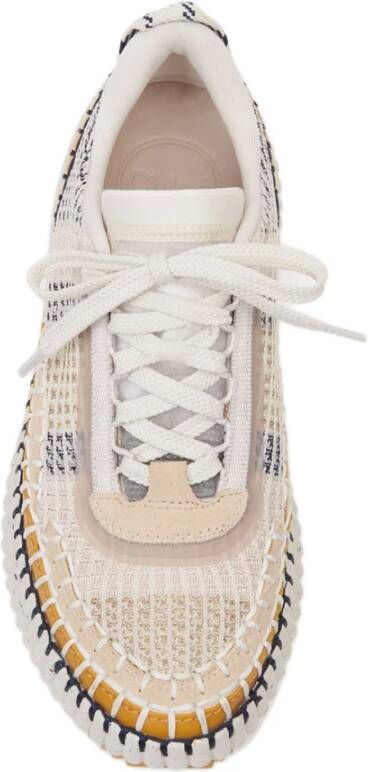 Chloé Mesh Veterschoenen Multicolor Rubberen Zool Multicolor Dames