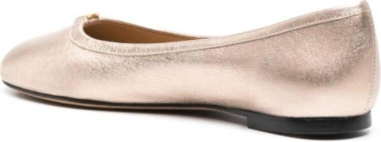 Chloé Metallic Ballerina Slip-On Design Yellow Dames