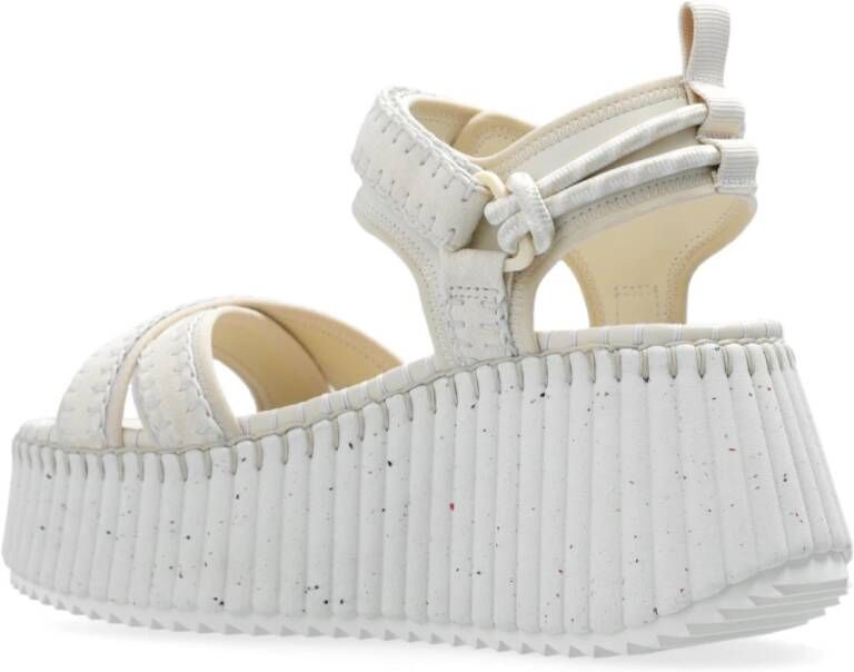 Chloé Nama platform sandalen Beige Dames