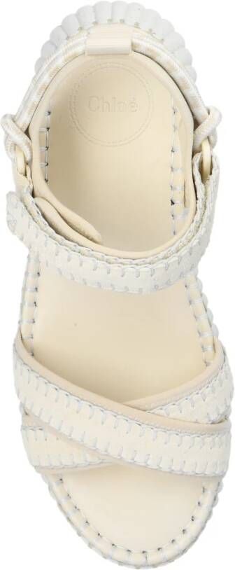 Chloé Nama platform sandalen Beige Dames