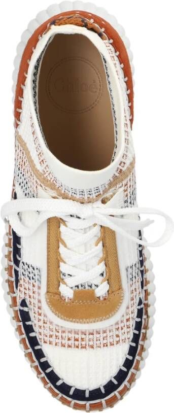 Chloé Nama sleehaksneakers Wit Dames