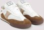 Chloé Gestikte Leren Sneakers Wit Bruin Multicolor Dames - Thumbnail 3
