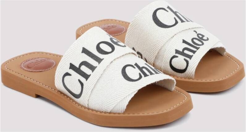 Chloé Open-Toe Sandalen White Dames