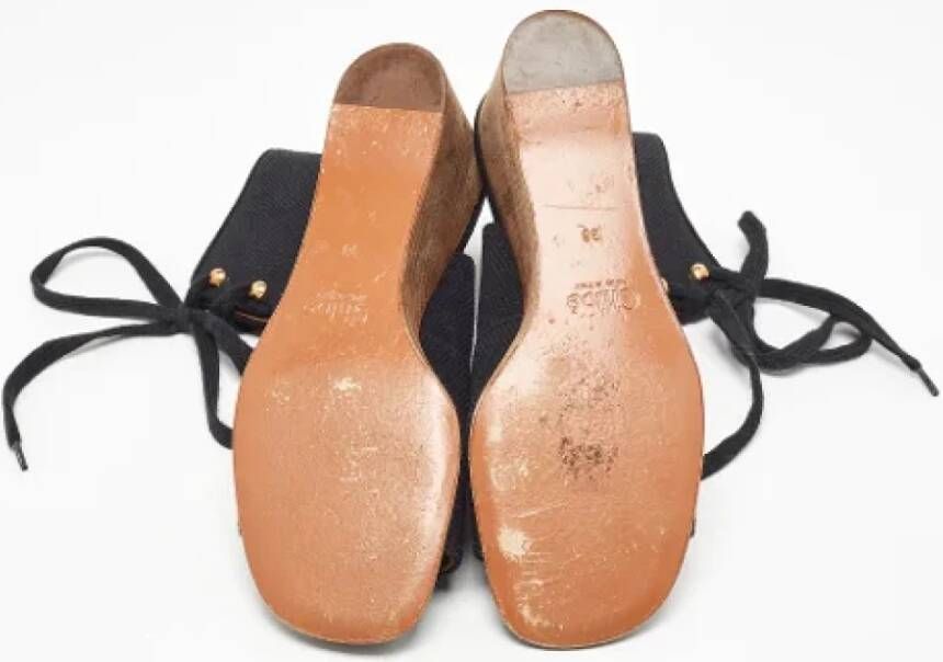 Chloé Pre-owned Canvas boots Black Dames