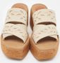 Chloé Pre-owned Canvas sandals Beige Dames - Thumbnail 3