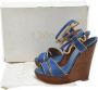 Chloé Pre-owned Canvas sandals Blue Dames - Thumbnail 8