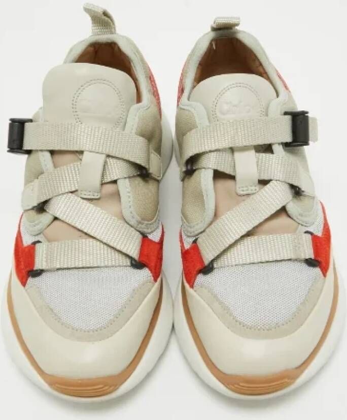 Chloé Pre-owned Canvas sneakers Gray Dames