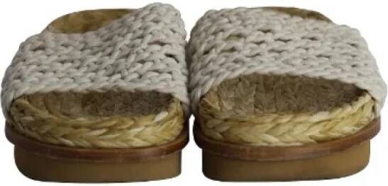 Chloé Pre-owned Cotton sandals Beige Dames
